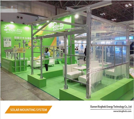 La nouvelle structure en aluminium de la serre a été présentée au PV Expo à Tokyo