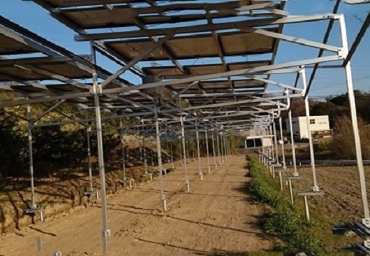support en aluminium photovoltaïque pour hangar de ferme au japon 362 . 88 kw
